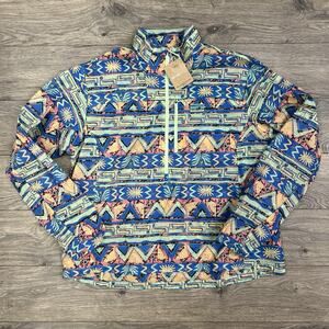 Patagonia Houdini Stash 1/2 Zip Pullover Jacket Size XL Womens Green New